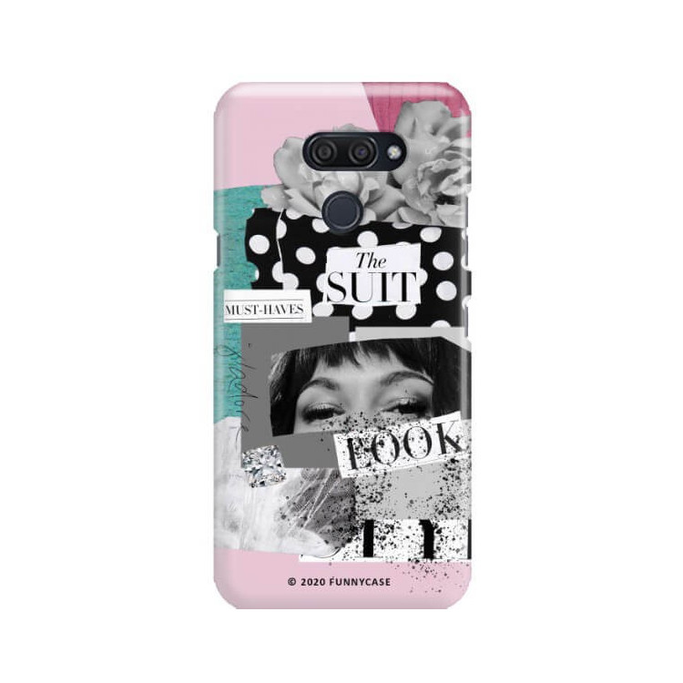 Etui Lg K50 / Q60, Etui Magazine Wzory 2020-1 Transparentny - FunnyCase