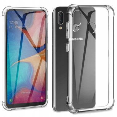 Etui Samsung GALAXY A20E, Etui Anti-Shock Transparentny - FunnyCase