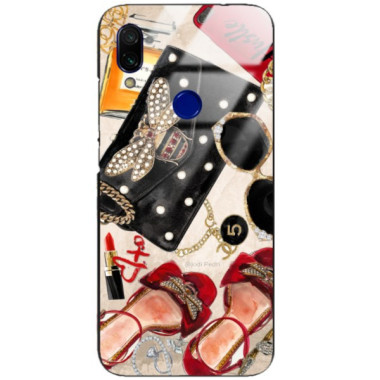 Etui Xiaomi REDMI 7, Black Case Wzory ST_JODI-PEDRI Czarny - FunnyCase