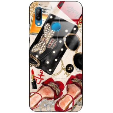 Etui Huawei P30 LITE, Black Case Wzory ST_JODI-PEDRI Czarny - FunnyCase