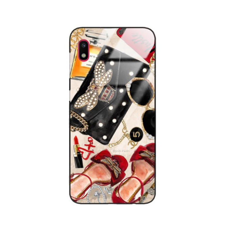 Etui Samsung GALAXY A10, Black Case Wzory ST_JODI-PEDRI Czarny - FunnyCase