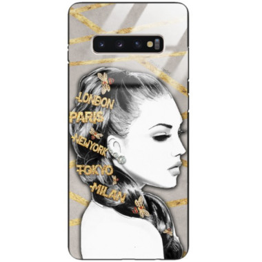 Etui Samsung GALAXY S10 PLUS, Black Case Wzory ST_JODI-PEDRI Czarny - FunnyCase