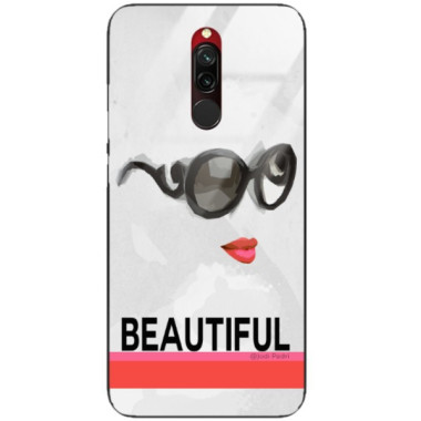 Etui Xiaomi REDMI 8, Black Case Wzory ST_JODI-PEDRI Czarny - FunnyCase