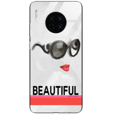 Etui Huawei MATE 30 PRO, Black Case Wzory ST_JODI-PEDRI Czarny - FunnyCase