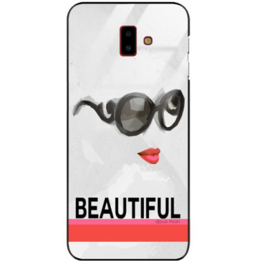 Etui Samsung GALAXY J6 PLUS 2018, Black Case Wzory ST_JODI-PEDRI Czarny - FunnyCase