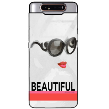 Etui Samsung GALAXY A80, Black Case Wzory ST_JODI-PEDRI Czarny - FunnyCase