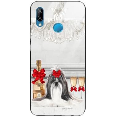 Etui Huawei P30 LITE, Black Case Wzory ST_JODI-PEDRI Czarny - FunnyCase