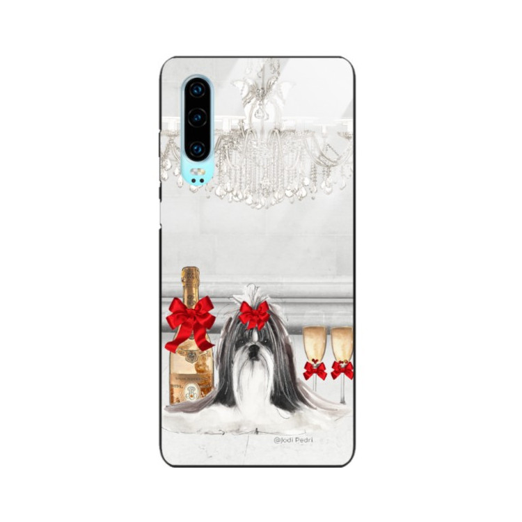 Etui Huawei P30, Black Case Wzory ST_JODI-PEDRI Czarny - FunnyCase