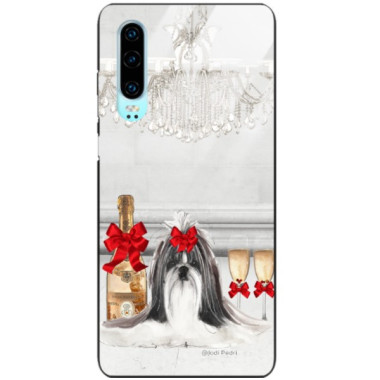 Etui Huawei P30, Black Case Wzory ST_JODI-PEDRI Czarny - FunnyCase