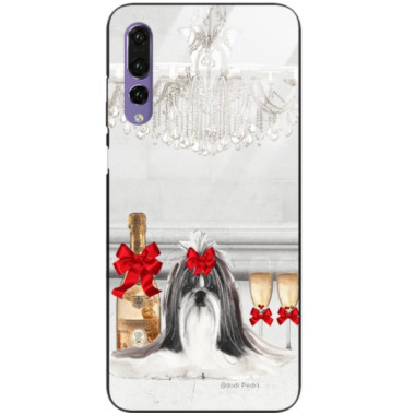 Etui Huawei P20 PRO, Black Case Wzory ST_JODI-PEDRI Czarny - FunnyCase