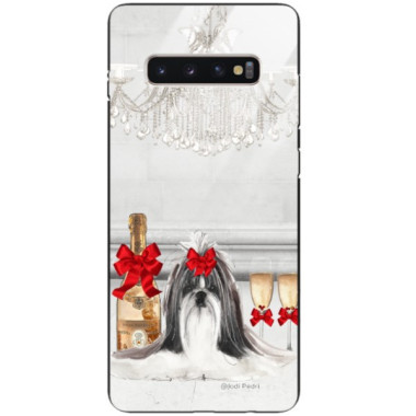 Etui Samsung GALAXY S10 PLUS, Black Case Wzory ST_JODI-PEDRI Czarny - FunnyCase