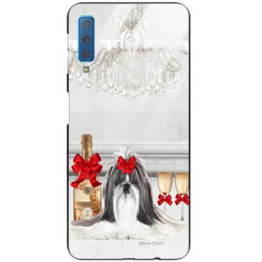 Etui Samsung GALAXY A7 2018, Black Case Wzory ST_JODI-PEDRI Czarny - FunnyCase