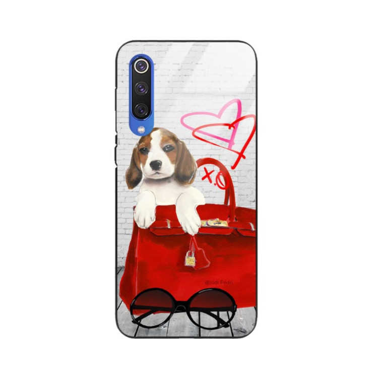 Etui Xiaomi MI9 SE, Black Case Wzory ST_JODI-PEDRI Czarny - FunnyCase