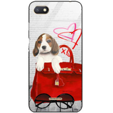 Etui Xiaomi REDMI 6A, Black Case Wzory ST_JODI-PEDRI Czarny - FunnyCase