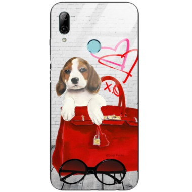 Etui Huawei P SMART 2019, Black Case Wzory ST_JODI-PEDRI Czarny - FunnyCase