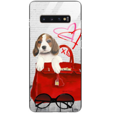 Etui Samsung GALAXY S10 PLUS, Black Case Wzory ST_JODI-PEDRI Czarny - FunnyCase