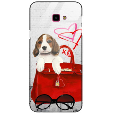 Etui Samsung GALAXY J4 PLUS 2018, Black Case Wzory ST_JODI-PEDRI Czarny - FunnyCase