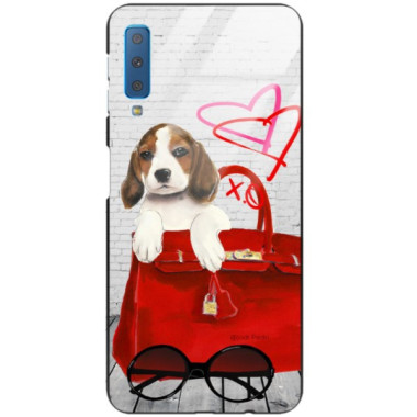 Etui Samsung GALAXY A7 2018, Black Case Wzory ST_JODI-PEDRI Czarny - FunnyCase