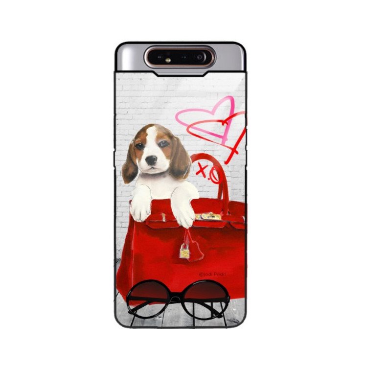 Etui Samsung GALAXY A80, Black Case Wzory ST_JODI-PEDRI Czarny - FunnyCase