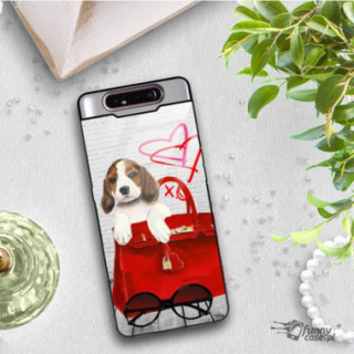 Etui Samsung GALAXY A80, Black Case Wzory ST_JODI-PEDRI Czarny - FunnyCase