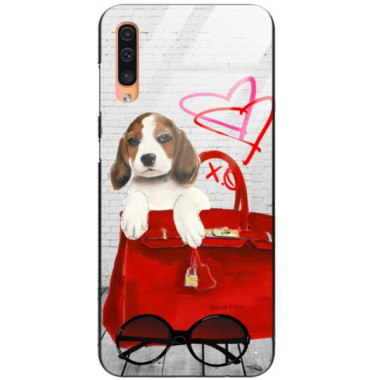 Etui Samsung GALAXY A50 / A30S / A50S, Black Case Wzory ST_JODI-PEDRI Czarny - FunnyCase