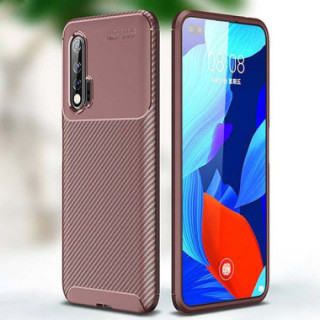 ETUI CARBON NA TELEFON HUAWEI P30 LITE BRĄZOWY