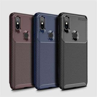 ETUI CARBON NA TELEFON HUAWEI P30 LITE BRĄZOWY