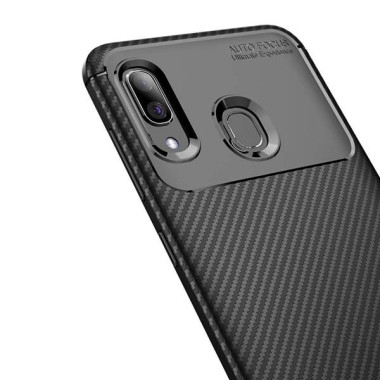 ETUI CARBON NA TELEFON HUAWEI Y7 2019 CZARNY