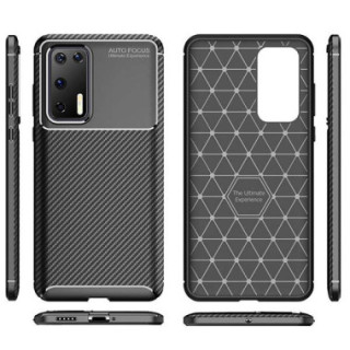 ETUI CARBON NA TELEFON HUAWEI Y7 2019 CZARNY