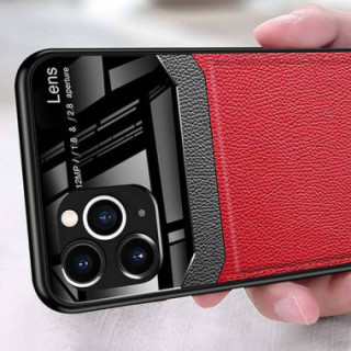 ETUI SKÓRZANE DELICATE NA TELEFON XIAOMI REDMI NOTE 8T CZERWONY