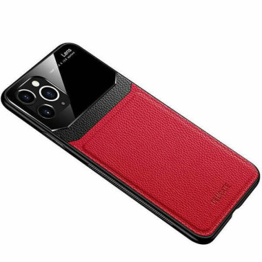 Etui Apple IPHONE 11, Skórzane Delicate Czerwony - FunnyCase