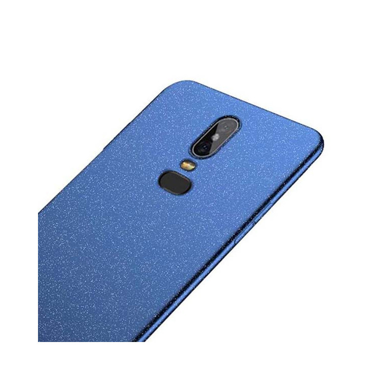 ETUI GUMOWE Z PIASKOWCEM NA TELEFON HUAWEI P30 LITE NIEBIESKI