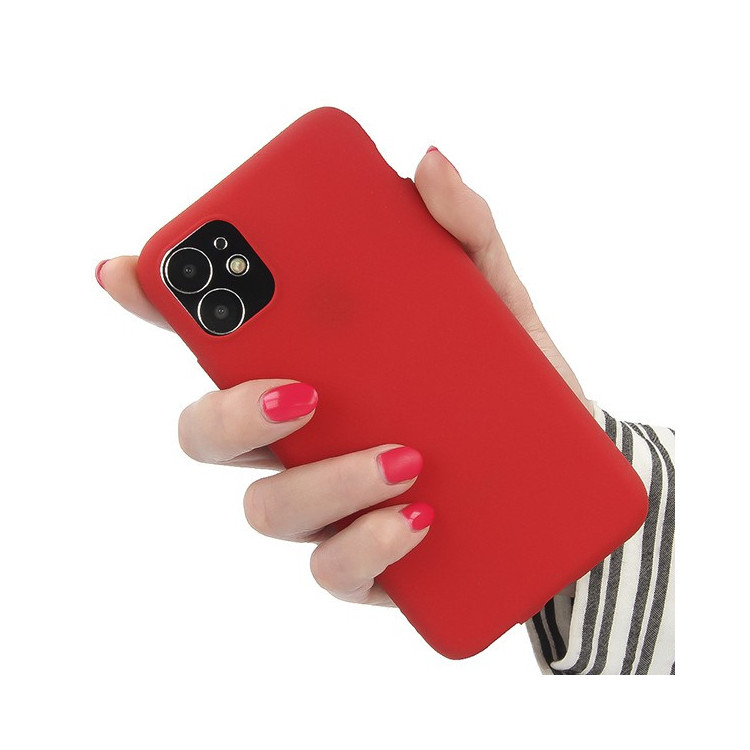 Etui Huawei P30 LITE, Etui Guma Piaskowiec Czerwony - FunnyCase