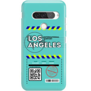 Etui Lg G8S / G8S THINQ, Etui Boarding Card Wzory Transparentny - FunnyCase