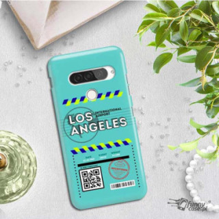 Etui Lg G8S / G8S THINQ, Etui Boarding Card Wzory Transparentny - FunnyCase