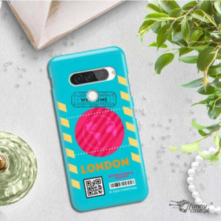 Etui Lg G8S / G8S THINQ, Etui Boarding Card Wzory Transparentny - FunnyCase