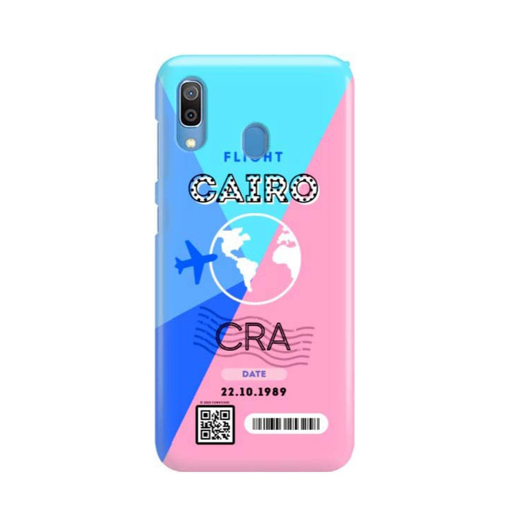 Etui Samsung GALAXY A30, Etui Boarding Card Wzory Transparentny - FunnyCase