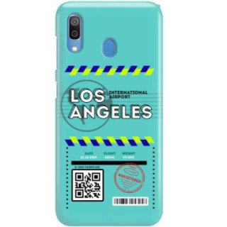 Etui Samsung GALAXY A30, Etui Boarding Card Wzory Transparentny - FunnyCase