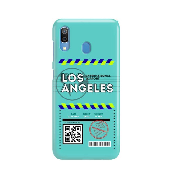 Etui Samsung GALAXY A30, Etui Boarding Card Wzory Transparentny - FunnyCase