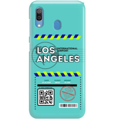 Etui Samsung GALAXY A30, Etui Boarding Card Wzory Transparentny - FunnyCase