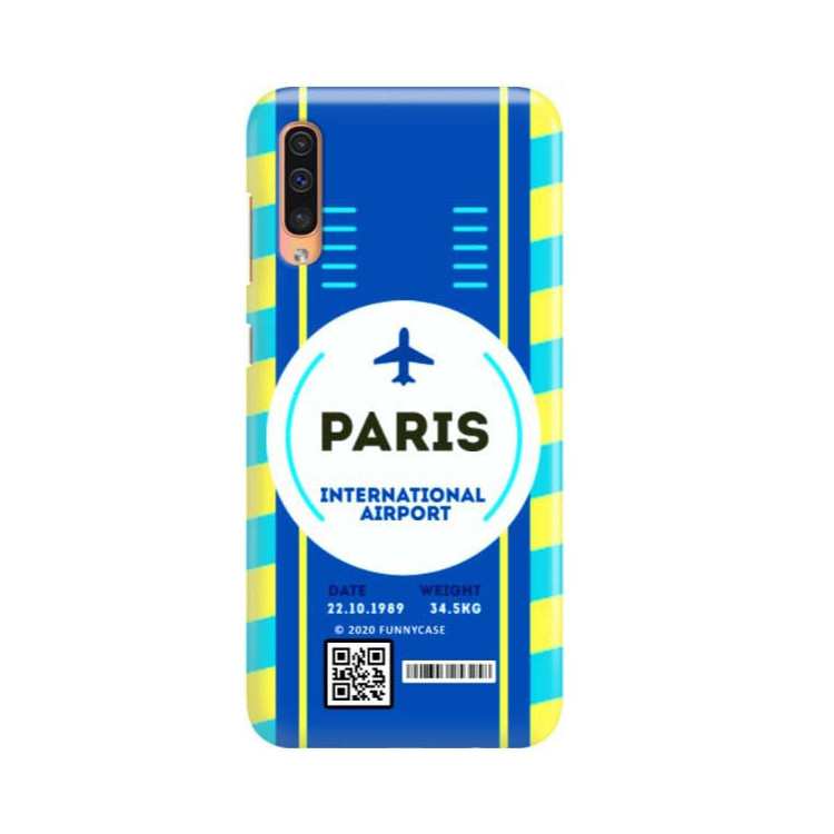 Etui Samsung GALAXY A50 / A30S / A50S, Etui Boarding Card Wzory Transparentny - FunnyCase