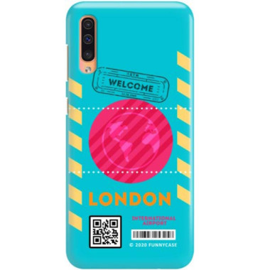 Etui Samsung GALAXY A50 / A30S / A50S, Etui Boarding Card Wzory Transparentny - FunnyCase