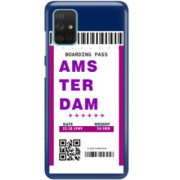 ETUI CLEAR NA TELEFON SAMSUNG GALAXY A71 5G BOARDING-CARD2020-1-101