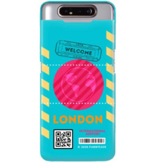 Etui Samsung GALAXY A80, Etui Boarding Card Wzory Transparentny - FunnyCase