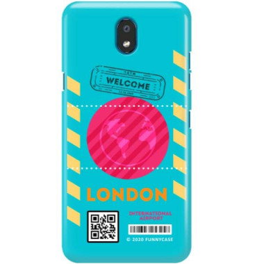 Etui Lg K30 2019, Etui Boarding Card Wzory Transparentny - FunnyCase