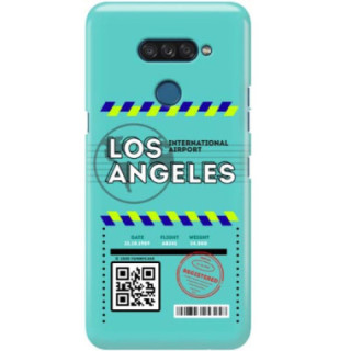 Etui Lg K50S, Etui Boarding Card Wzory Transparentny - FunnyCase