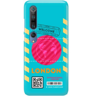 Etui Xiaomi MI 10, Etui Boarding Card Wzory Transparentny - FunnyCase