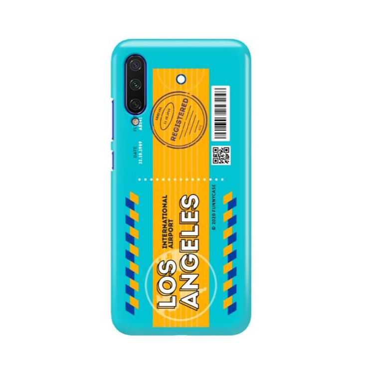Etui Xiaomi MI A3 LITE, Etui Boarding Card Wzory Transparentny - FunnyCase