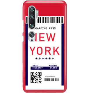 Etui Xiaomi MI NOTE 10, Etui Boarding Card Wzory Transparentny - FunnyCase