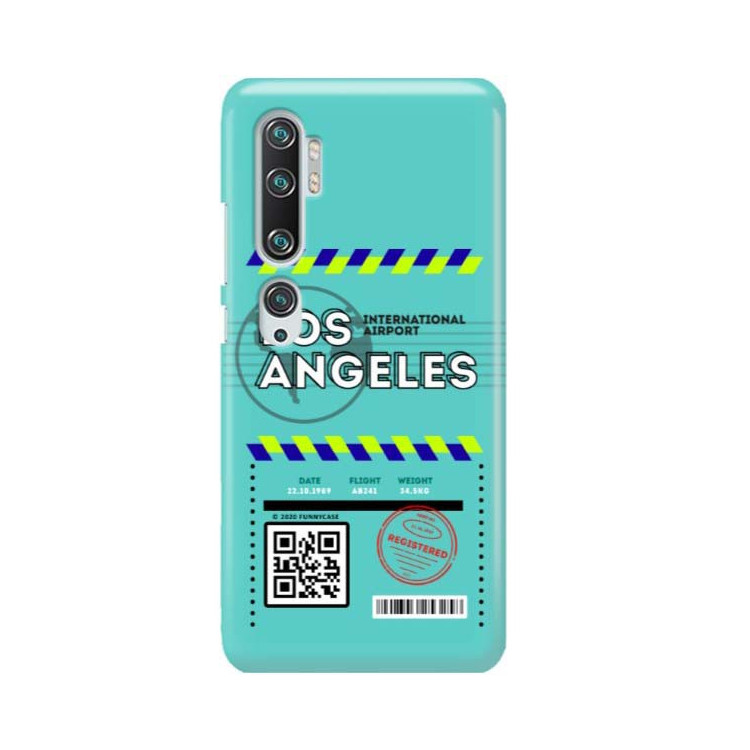 Etui Xiaomi MI NOTE 10, Etui Boarding Card Wzory Transparentny - FunnyCase